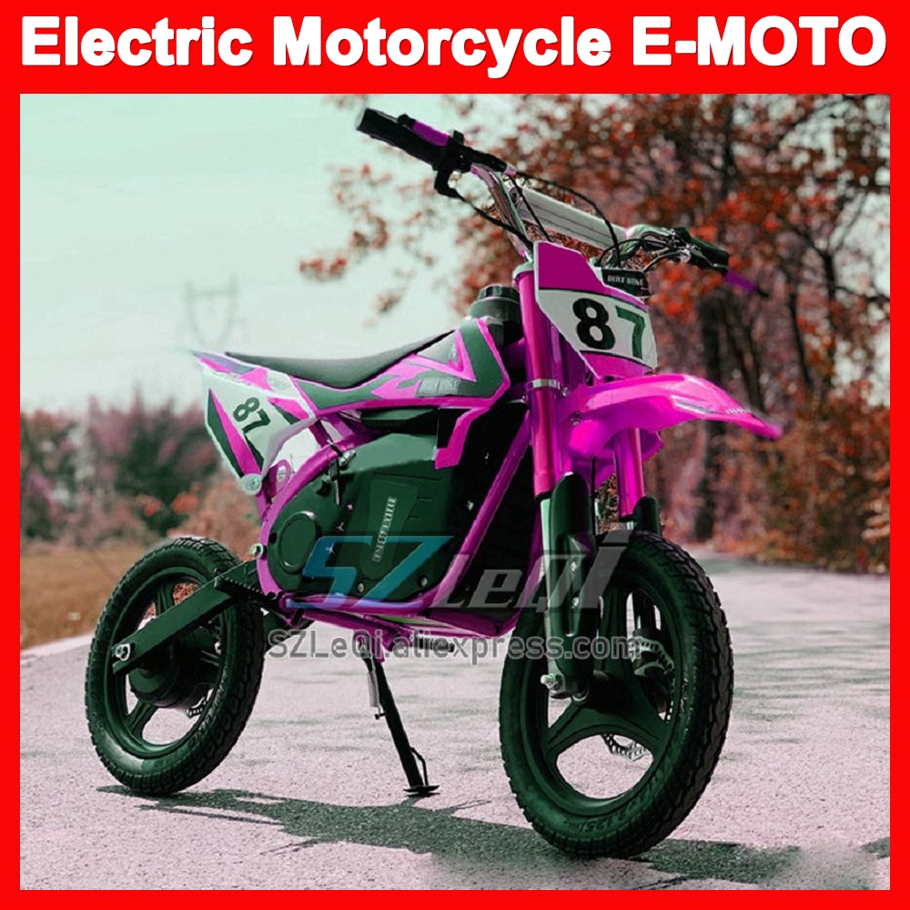 500 ワットモーター電動バイク ATV オフロード E-MOTO グリーンブルーオレンジレッドレーシング MOTO トレイルダートバイクバイク大人の子供のため