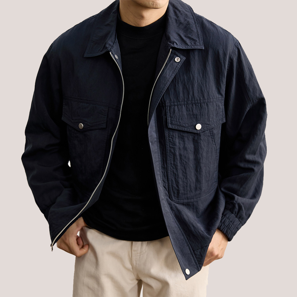Spring Autumn Cargo Jacket Men Korean Fashion Loose Casual Plus Size Commute Bomber Jacket Male Streetwear Coat Outerwear