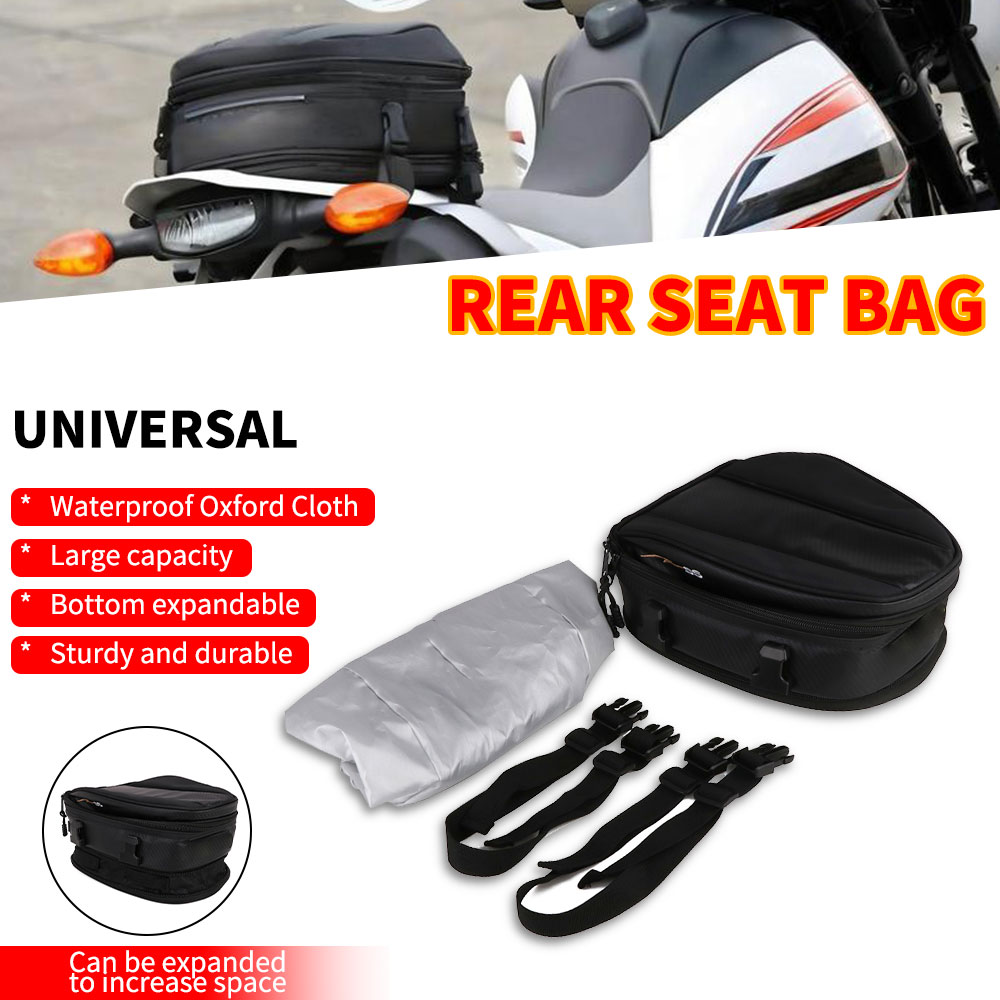 Tail Bags Motorcycles Waterproof Oxford Backpack Rear Seat Bag Motorbike Rear Rider Pack Scooter Sport Luggage Dirt pit Bike
