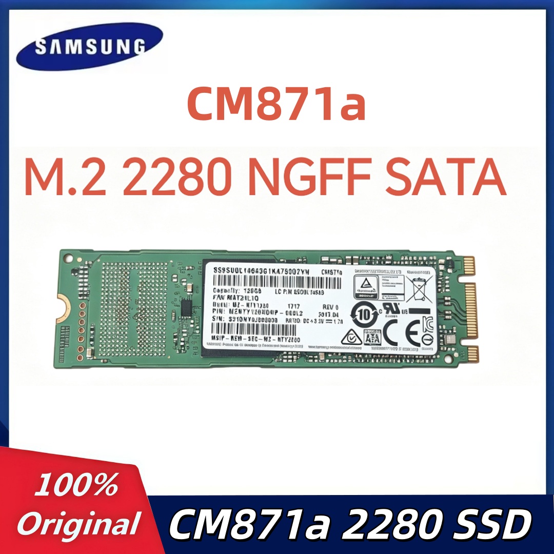 オリジナルサムスン CM871a 128 ギガバイト内部ソリッドステートディスク SSD M.2 2280 NGFF SATA ストレージラップトップデスクトップ PC ディスコデュロ