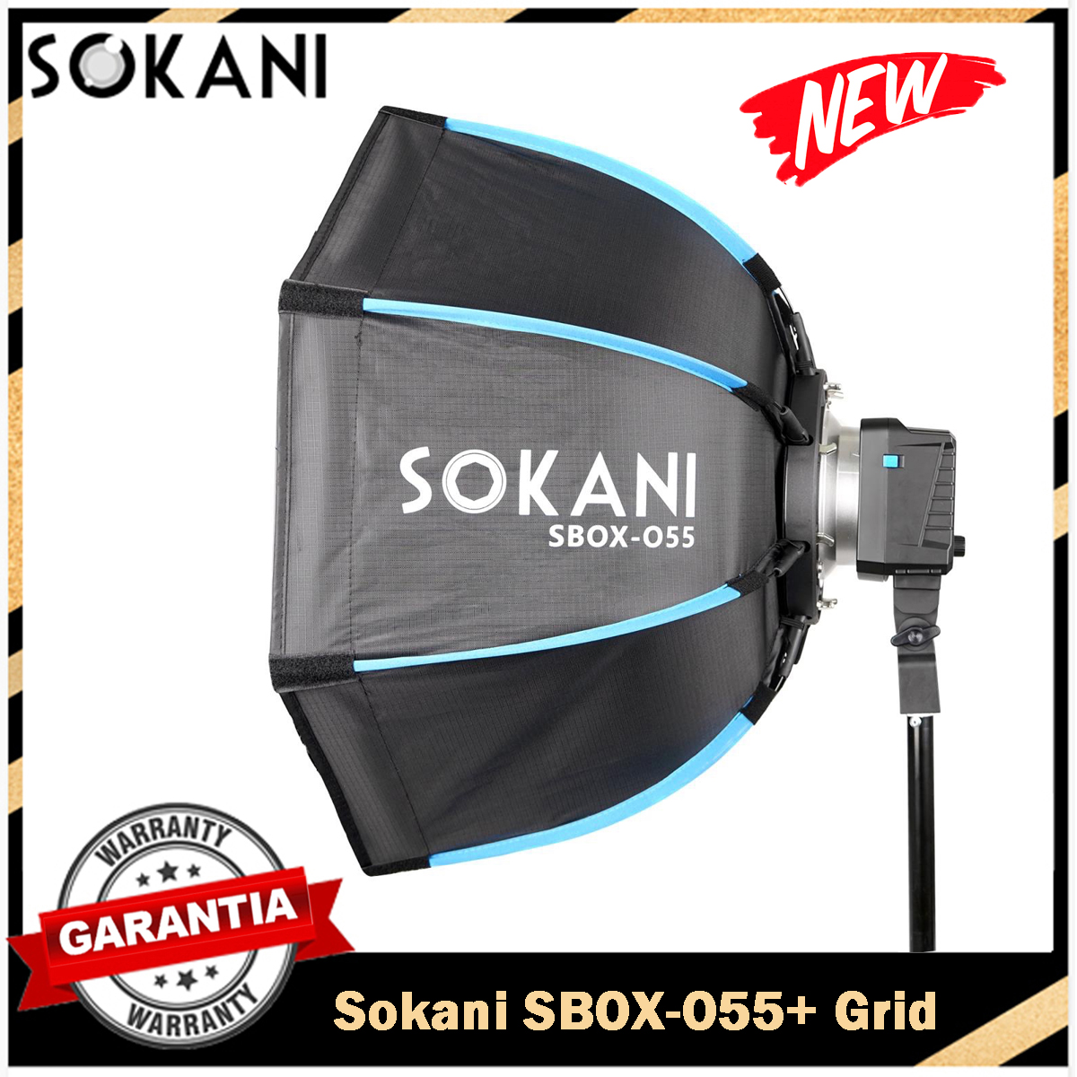 Sokani 折りたたみ式ディープオクタゴンソフトボックス 55 センチメートル Bowens マウント Sokani X100 X60 Mini COLBOR CL60 Aputure 60X-S 200X-S LED ビデオライト用