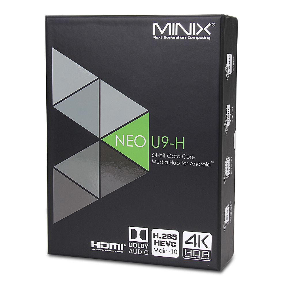 MINIX NEO U9-H+NEO A3 Android TV ボックス デジタル音声入力 エア マウス (オプション) Amlogic S912 オクタコア 64 ビット 4K HDR WiFi Google