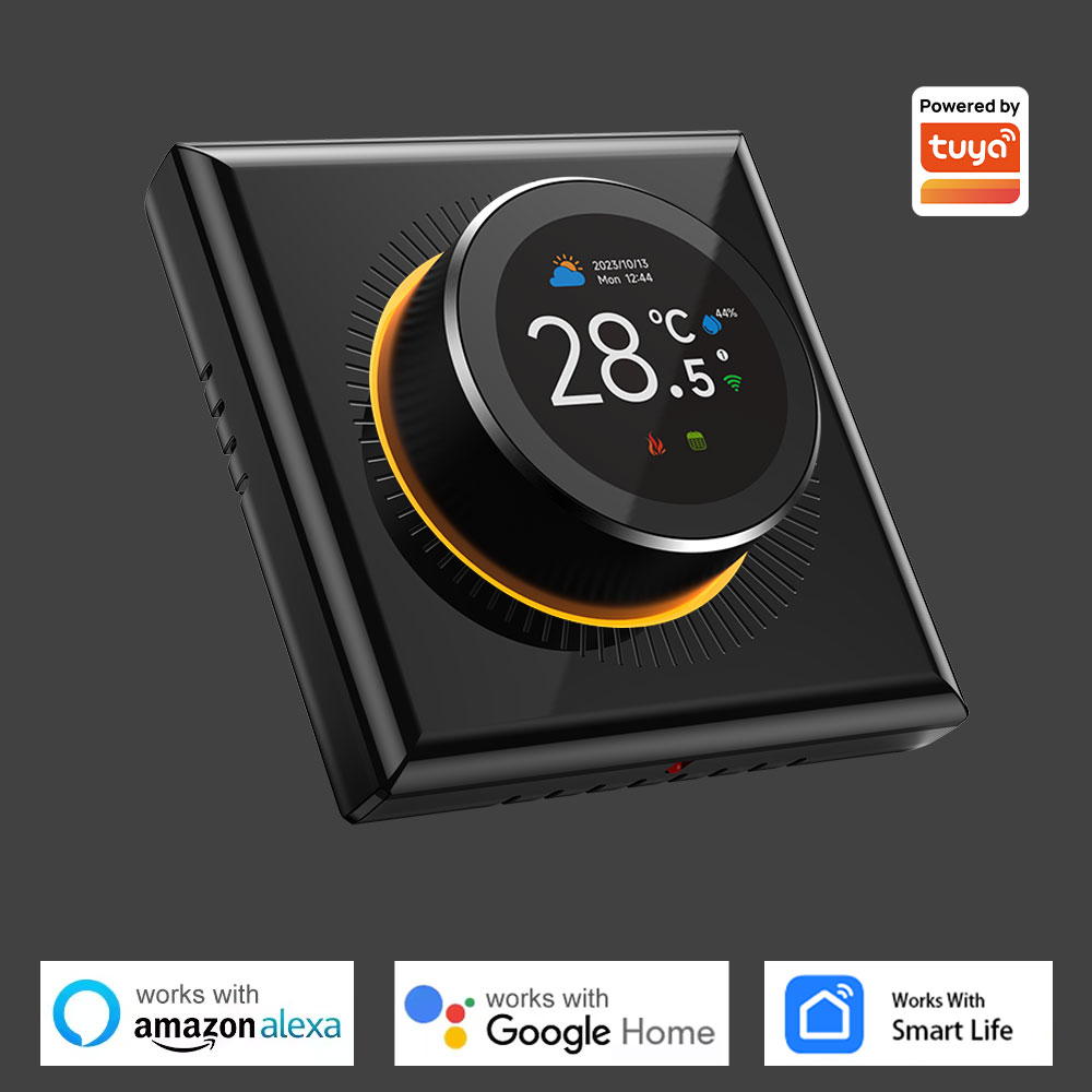 Tuya WiFi スマートノブサーモスタット床暖房、水ガスボイラー、家庭室、プログラム可能なサーモスタットは Tuya で動作します