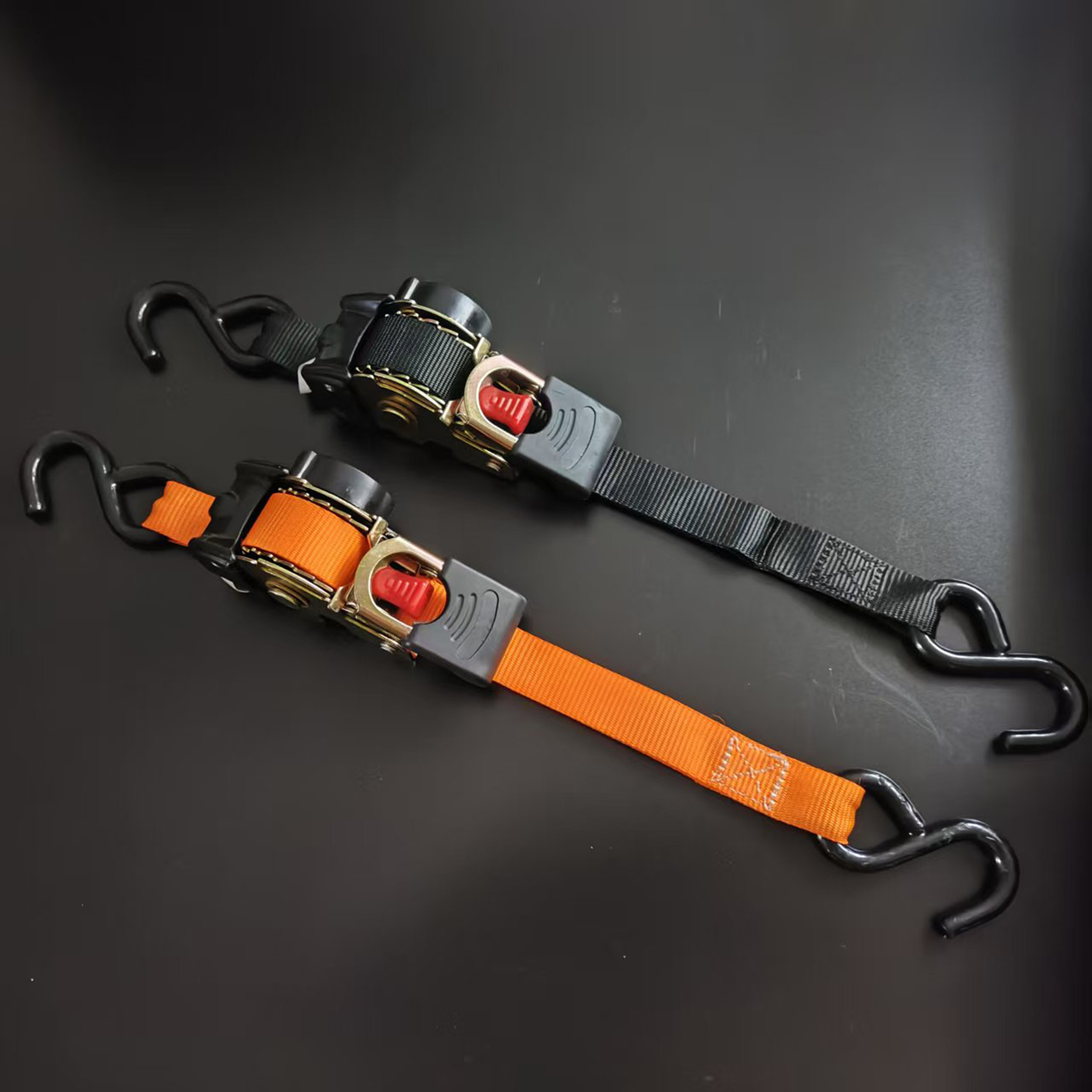 荷物固定用のダブルフック​​付き手動ロープタイナー 貨物固定用の頑丈なタイダウンストラップ