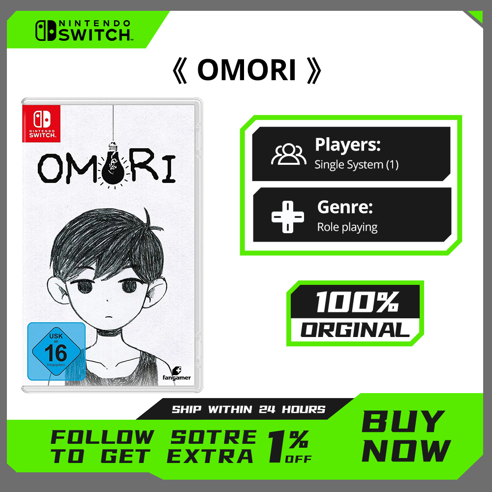 OMORI Nintendo Switch ゲームセール 100% 公式オリジナル物理ゲームカード RPG アドベンチャージャンル Switch OLED Lite ゲームコンソール用
