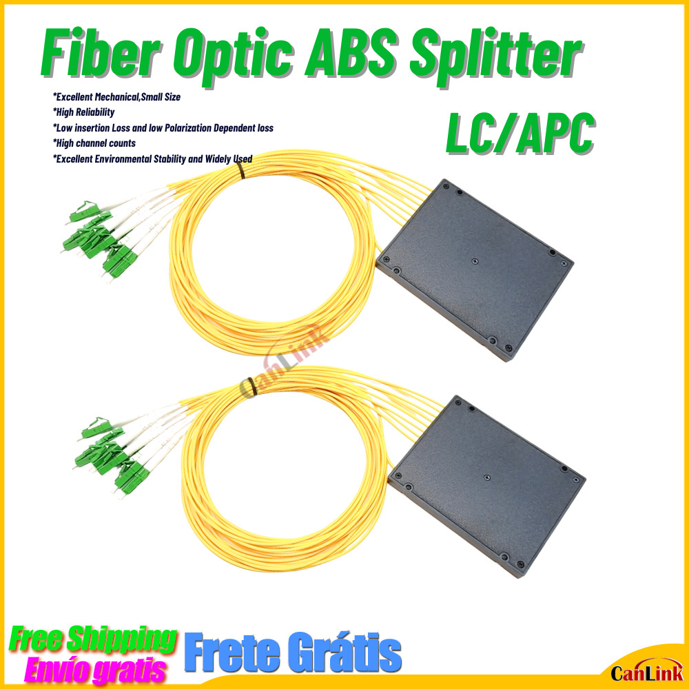 光ファイバスプリッタ 1*32 FBT 光カプラ 1:4 LC APC SM SX ファイバ ABS スプリッタボックス FTTH スプリッタ FBT 光カプラ