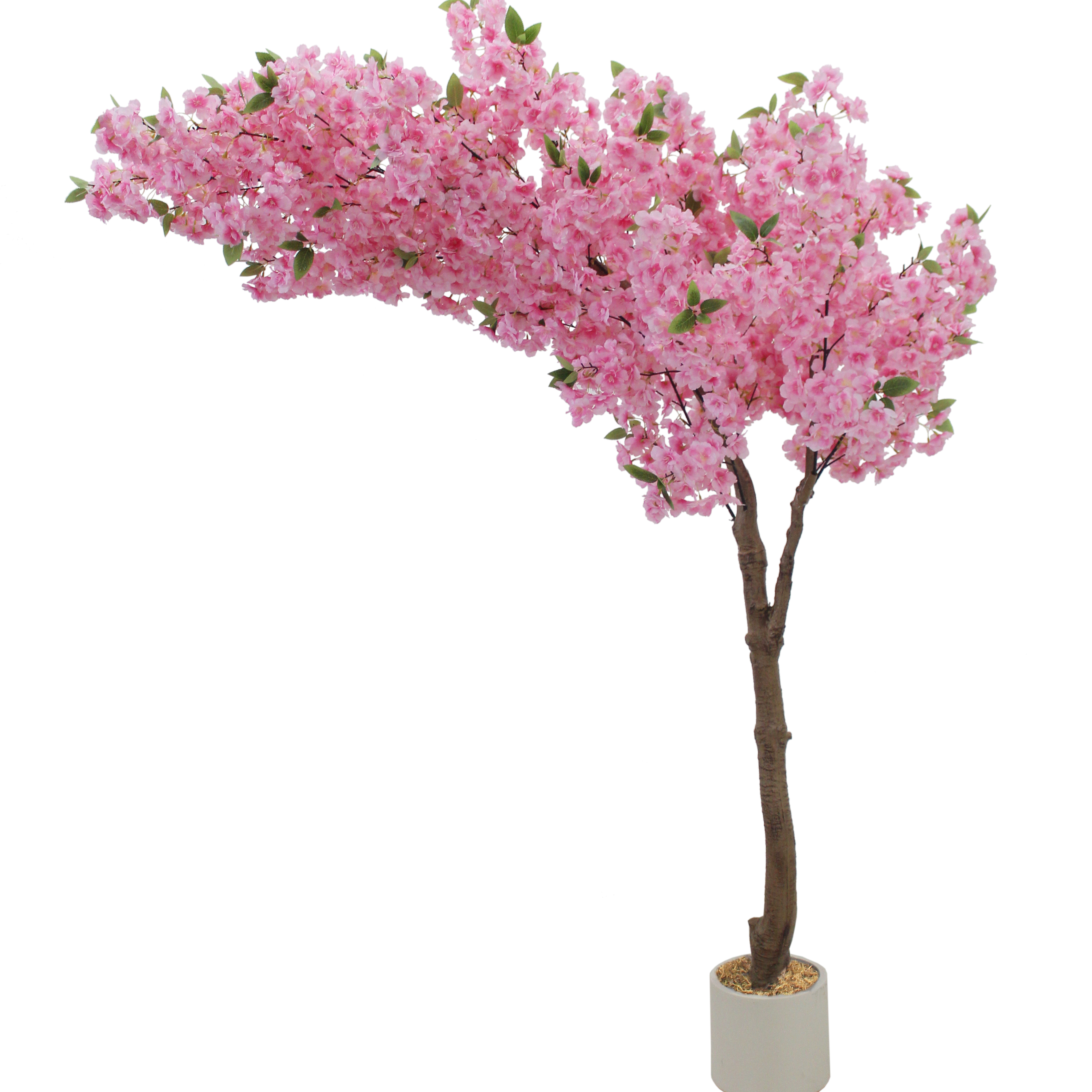湾曲した細長い桜の屋内および屋外の人工植物の装飾