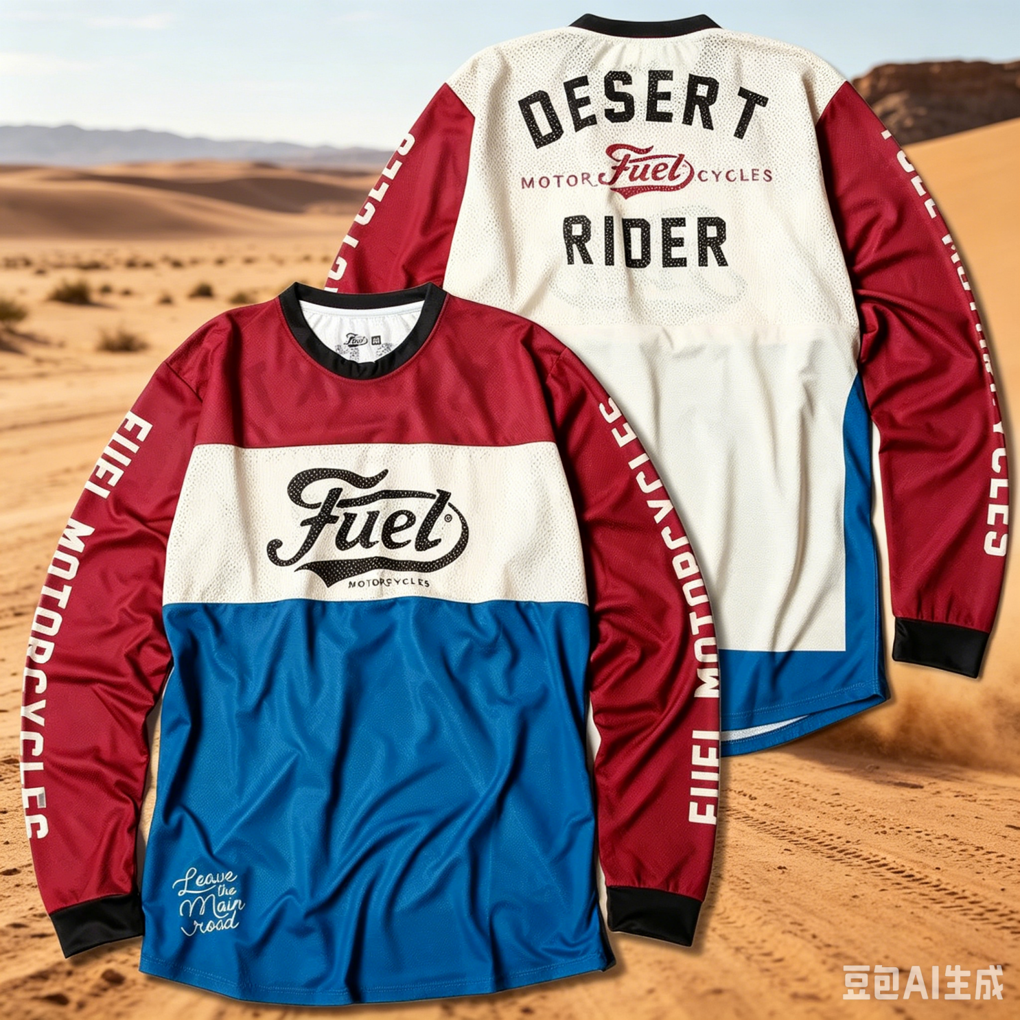 2026 メンズ燃料デザートライダーヴィンテージオートバイジャージクイックドライ通気性長袖シャツ屋外乗馬トップス Colthing