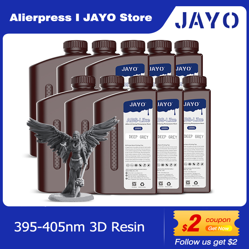 JAYO 標準/ABS 様/PA 様/高温/スルー樹脂 10KG 395-405nm UV 硬化フォトポリマー急速樹脂 LCD/DLP 3D プリンタ用
