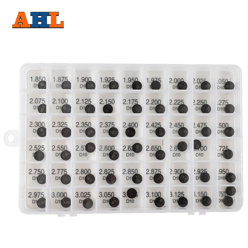 AHL 55 個オートバイ 10 ミリメートル調整可能なバルブシム完全なワッシャーキット 400 450 500 530 690 990 1190 1290 XC-W アドベンチャー