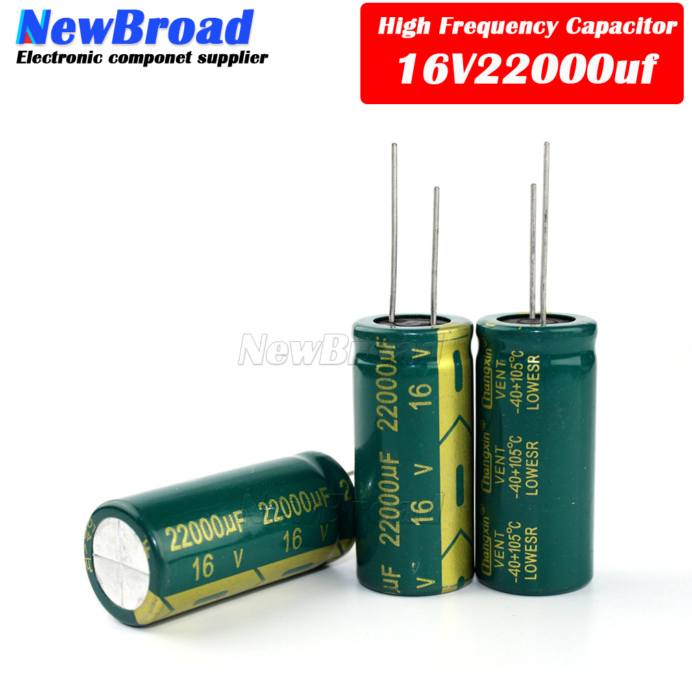 10 個アルミ電解コンデンサ 16 V 22000UF 高周波低抵抗長寿命 22000UF 16 V 18*40 18*35 ミリメートルグリーンゴールド