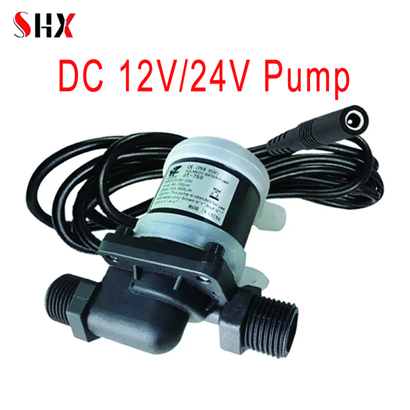 ミニ低ノイズブラシレスモーター DC12V DC24V 可変速制御ウォーターポンプ給湯器加圧循環水ポンプ