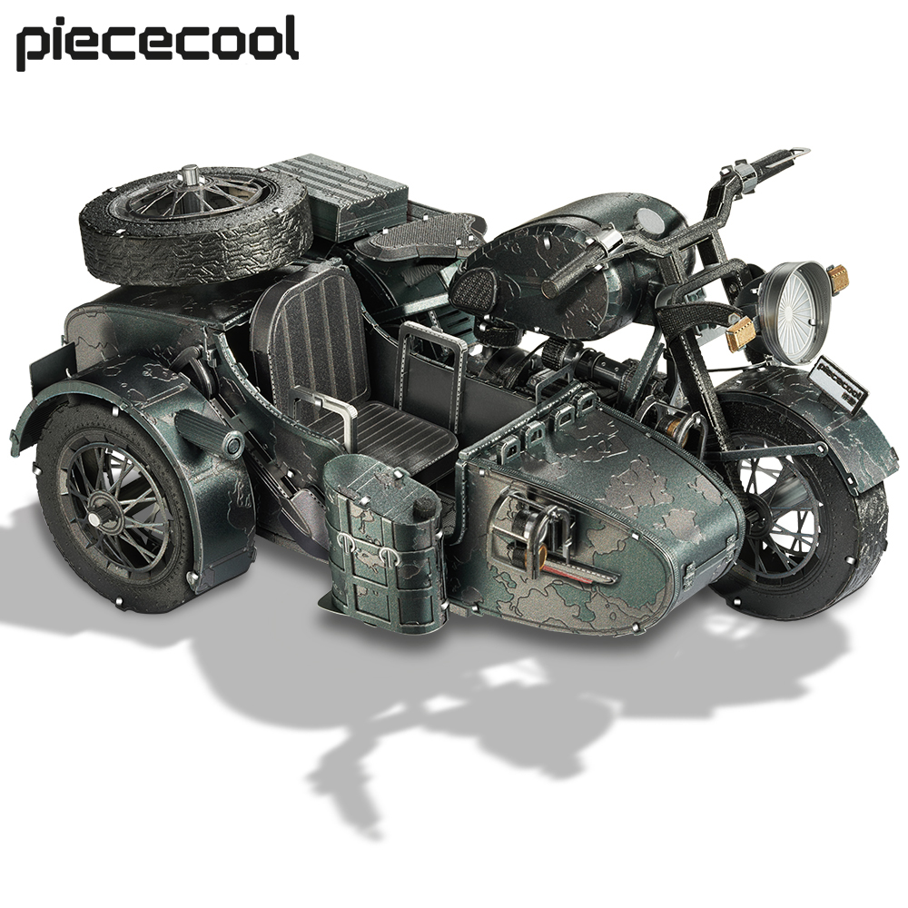 Piececool 3D 金属パズル 750 オートバイ組立モデルキット Diy おもちゃクリスマス誕生日ギフトジグソー家の装飾