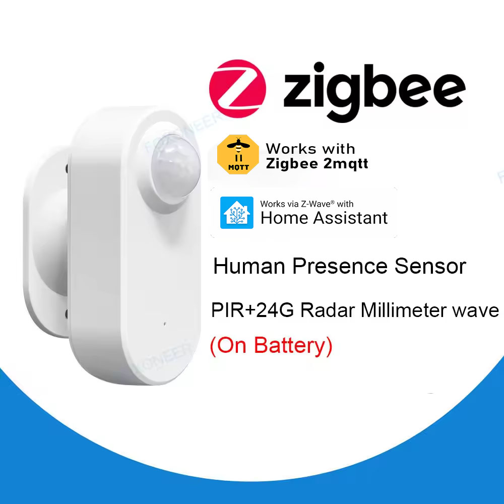 スマート Zigbee 人存在検出器、輝度/距離検出、スマート PIR モーションセンサーサポート Zigbee 2mqtt ホームアシスタント