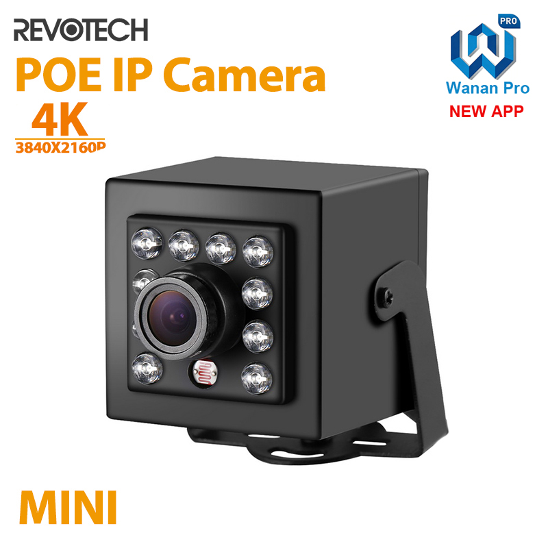 4K 8MP 940nm IR 不可視ミニタイプ POE H.265 HD IPカメラ ナイトビジョン 屋内セキュリティ P2P CCTVシステム ビデオカメラ