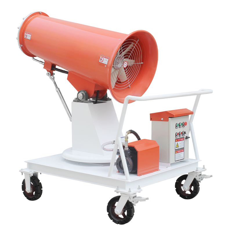 Metal Mist Spray Pump Remote Control Mobile Fog Cannon Machine Fast Delivery 50m Steel Sprayers Water Mist Cooling System Pump