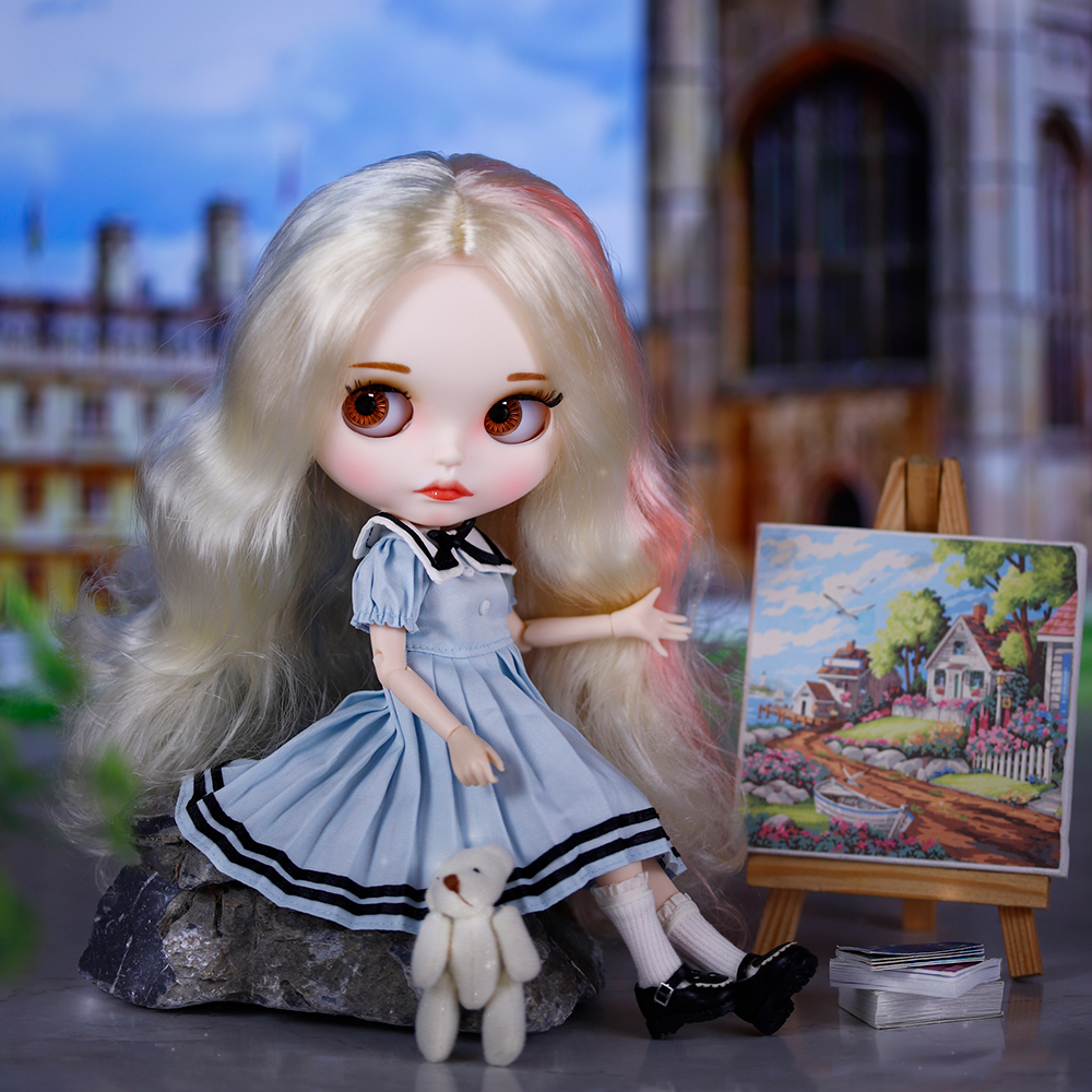 ICY DBS ブライス人形 BJD ジョイントボディ白い肌マットフェイスかわいいセット 1/6 30 センチメートルガールギフトアニメ SD