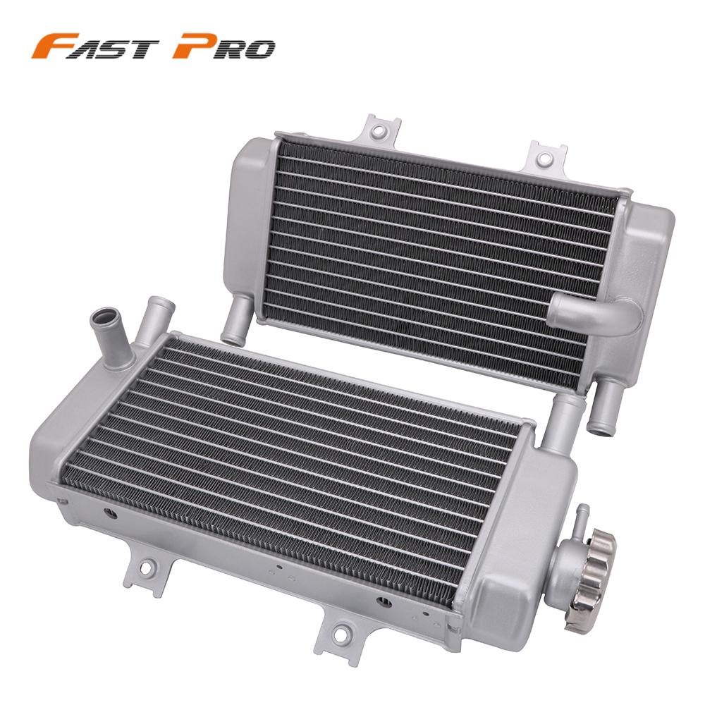 オートバイ部品エンジン冷却ラジエータークーラーアルミホンダ CRF250R CRF250X 2004 2005 2006-2009 モトクロスダートピットバイク