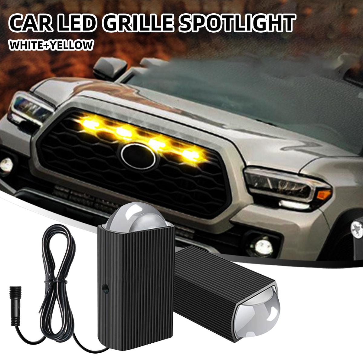 2PC 10V-80V グリル LED ライトデュアルビーム車のフロントヘッドライトオートバイ ATV オフロード 4x4 プロジェクターレンズ車のフォグオフロード楽しい
