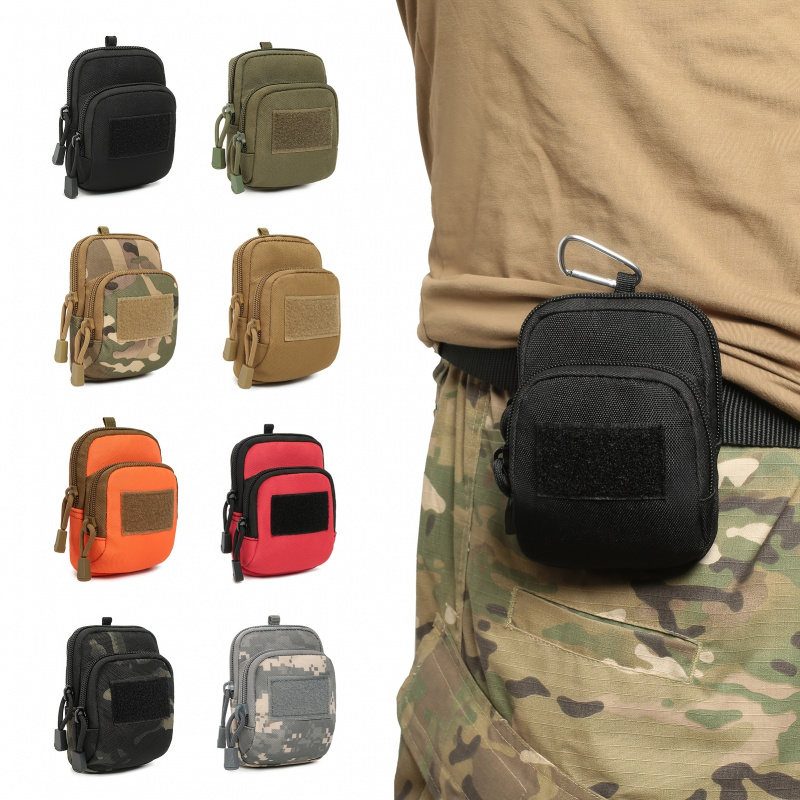 タクティカルウエストパック、登山ハイキング用屋外吊り下げベルトポーチ、多機能キー