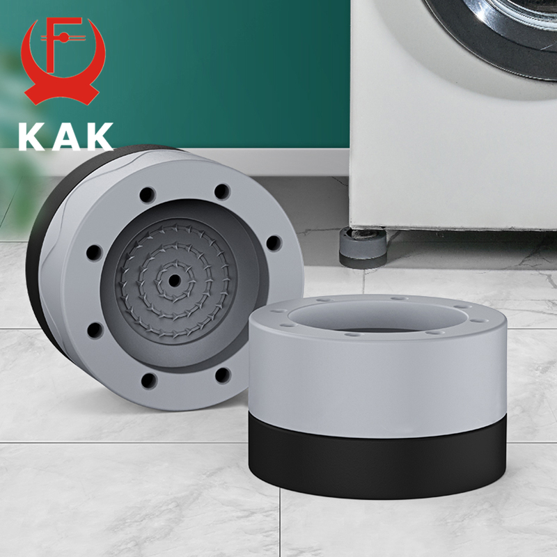 KAK 4 個防振パッド洗濯機足パッドユニバーサル洗濯機滑り止めローラーキット家具リフティングフットベースエレベート