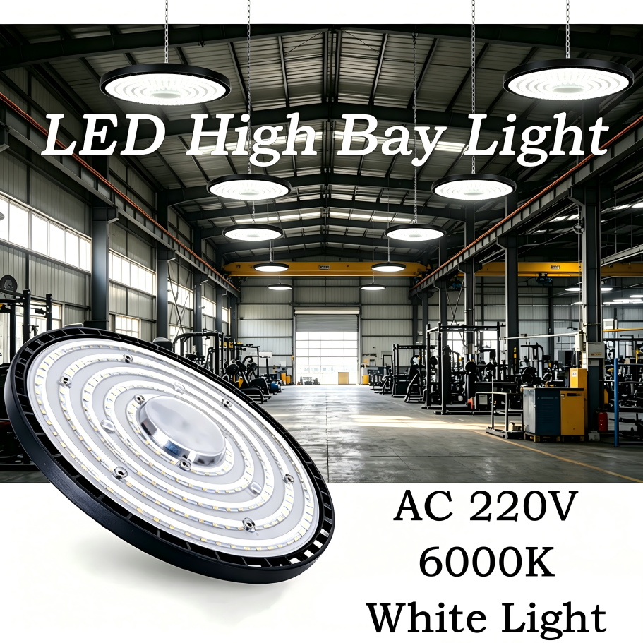 UFO LED ハイベイライト超高輝度 IP65 防水 AC220V 100 ワット 150 ワット 200 ワット 6000 18K 倉庫ガレージ工場産業照明