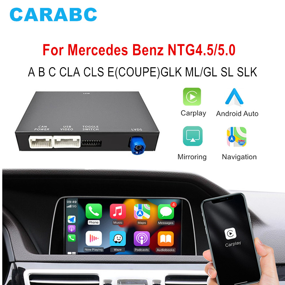 メルセデスベンツ A B C E CLA CLS GLA GLC GLK SLK ML GL NTG4.5 5.0 システムワイヤレス CarPlay Android 自動ミラーリンク AirPlay