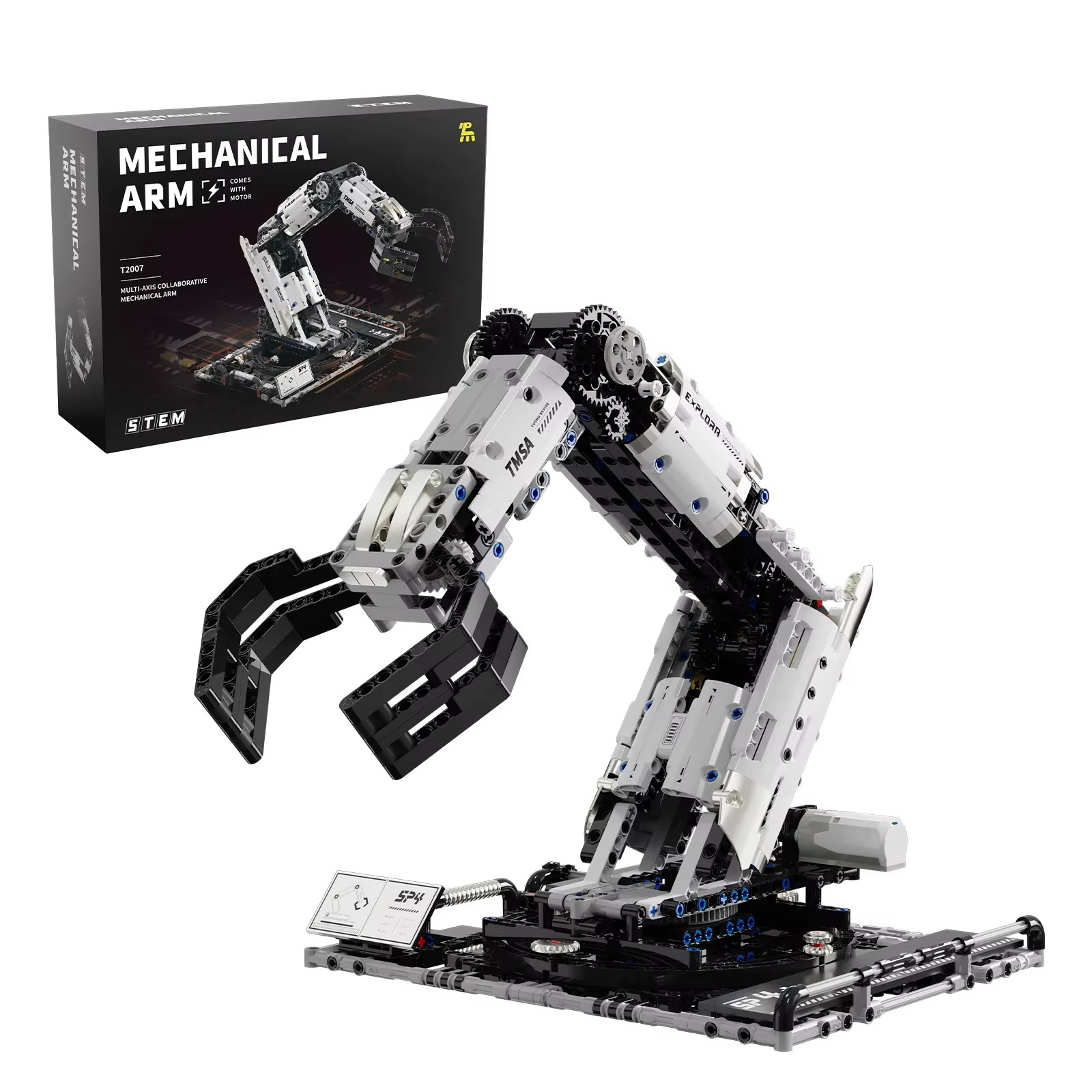 1029 個ロボットアームビルディングブロックセットリモートメカニカルアームモデルレンガデスクトップ装飾 Diy パズルおもちゃホリデーギフト