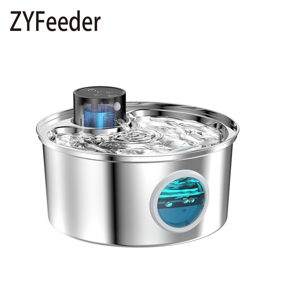 108 オンス/3.2L ステンレス鋼コードレス 5V 猫犬ペット飲料水噴水充電式自動給水器モーションセンサーボウル