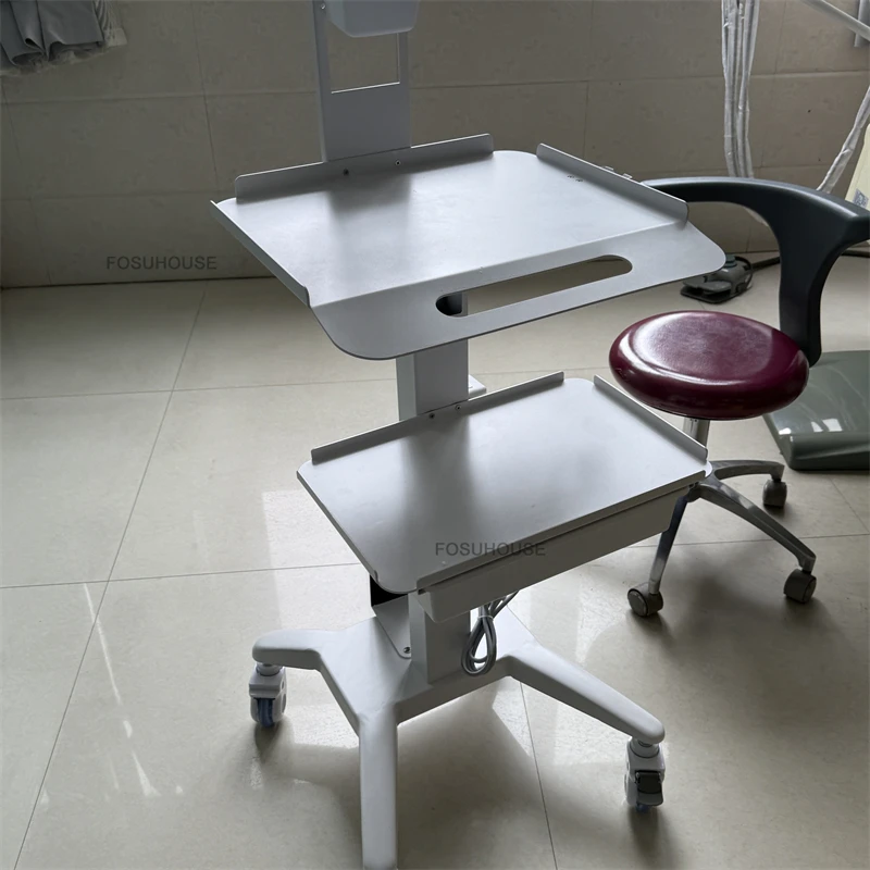 モダンなシンプルなサロントロリー歯科器具カート美容機器収納トロリーモバイル補助カート商業家具