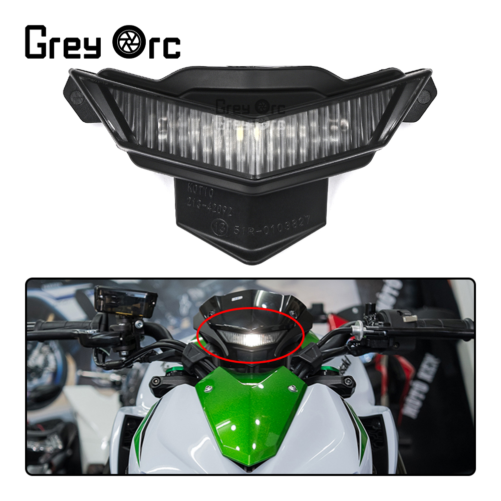 カワサキ Z1000 Z 1000 2014-2019 フロントセンターマーカー LED パイロットライトヘッドライトヘッドランプフォグランプヘッドオートバイアクセサリー