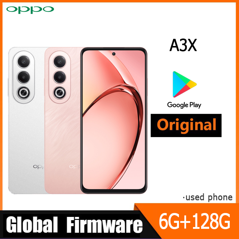 OPPO A3X 5G グローバルファームウェアスマートフォン Dimensity 6300 ColorOS 14.0.1 6.67 インチリアカメラ 32MP 5100 mAh 120Hz 中古電話