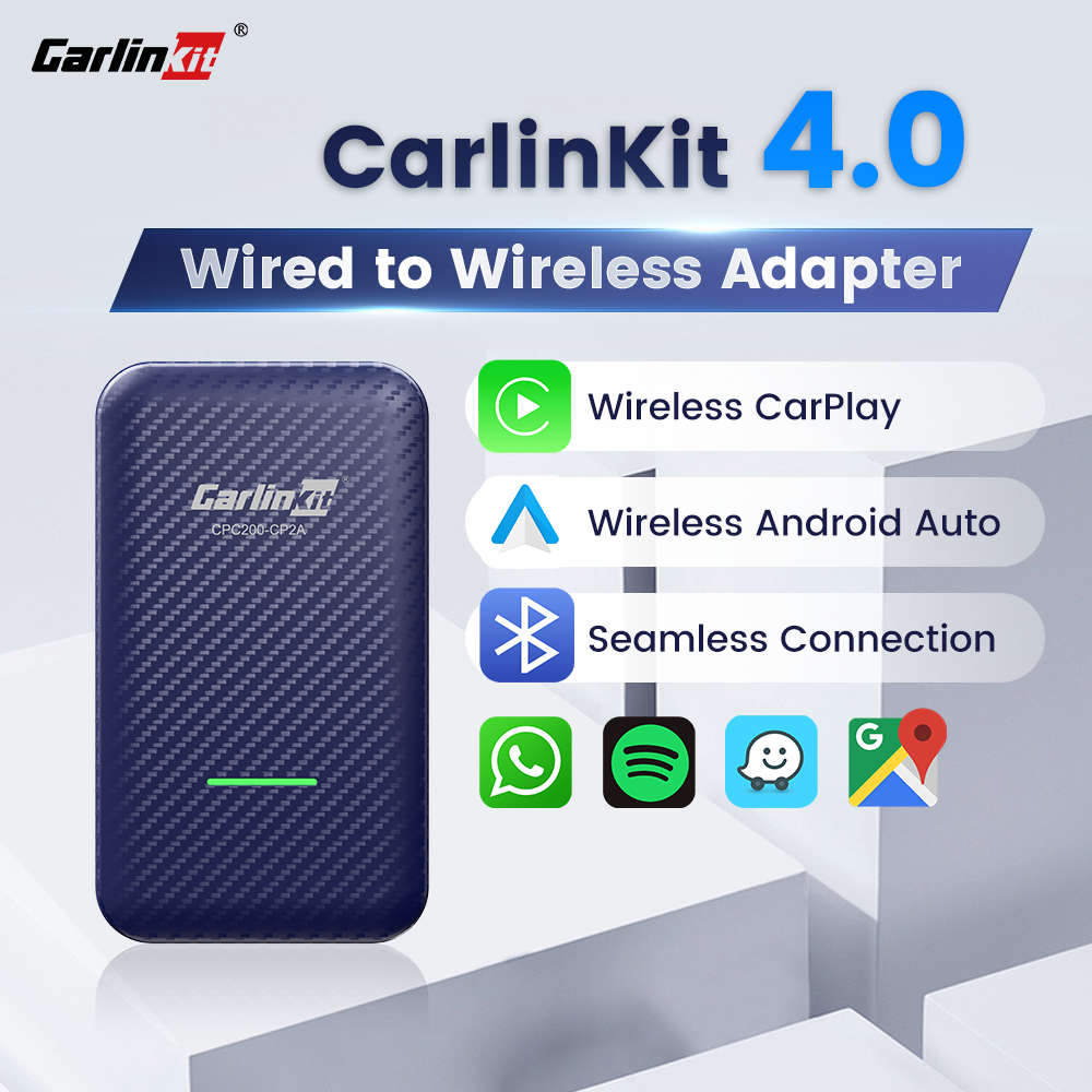 Carlinkit 4.0 CarPlay ワイヤレス Android Auto 2 in 1 アダプター Vw Kia Audi Mercedes Nissan Toyota Skoda Mazda Havel WiFi BT 用