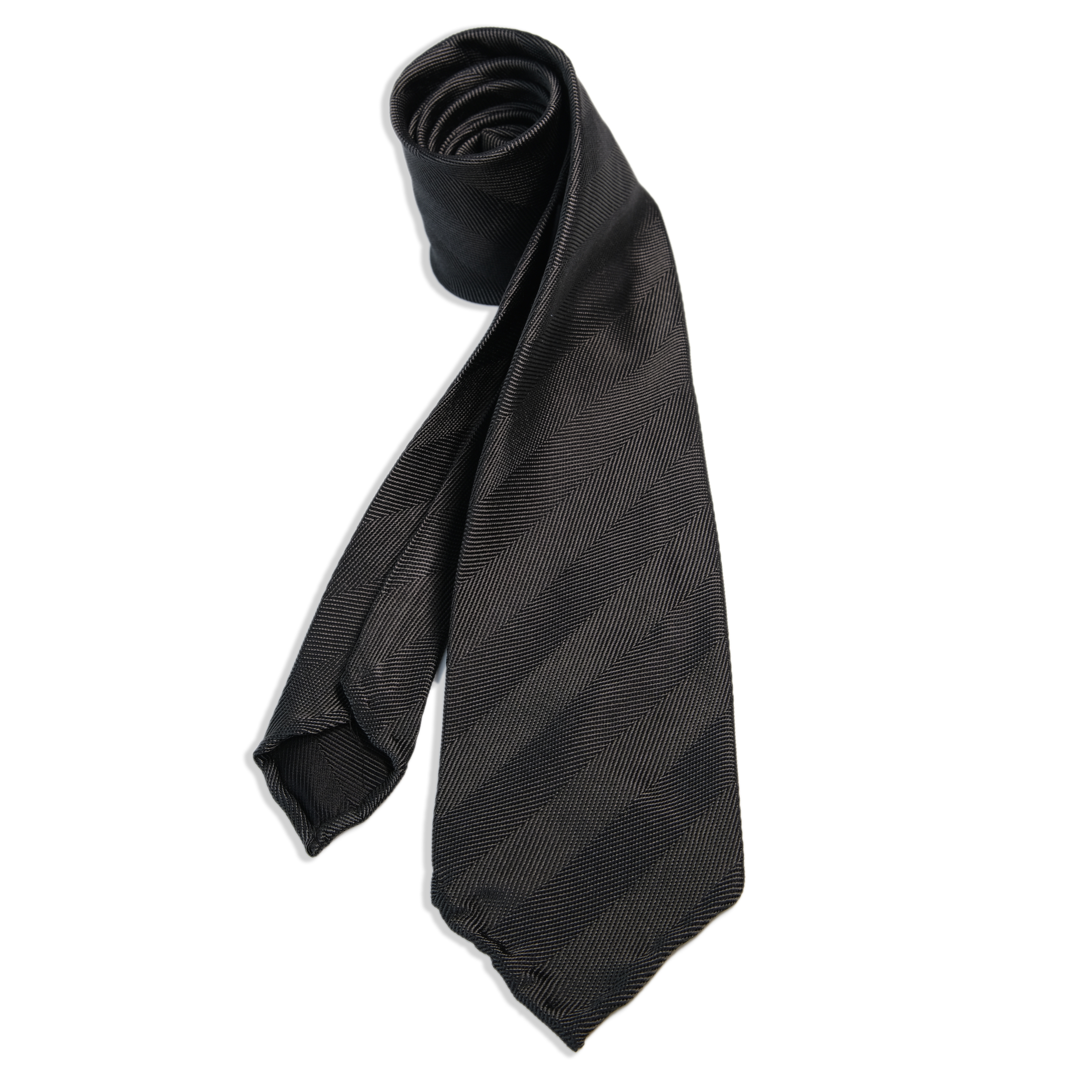 Hand-rolled Tri-fold Tie Solid Jacquard Suit Tie Business Casual Custom Design