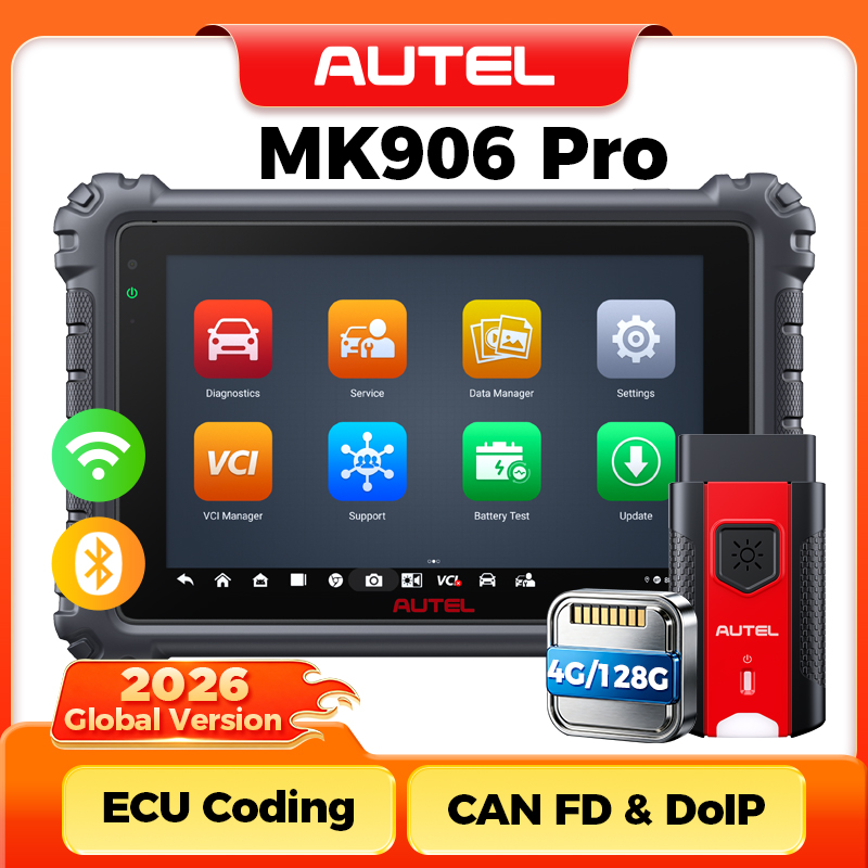 Autel MaxiCOM MK906 Pro MK906PRO 診断スキャナー高度な ECU コーディング診断ツール OBD2 スキャナー PK MaxiSys MK906BT MS906