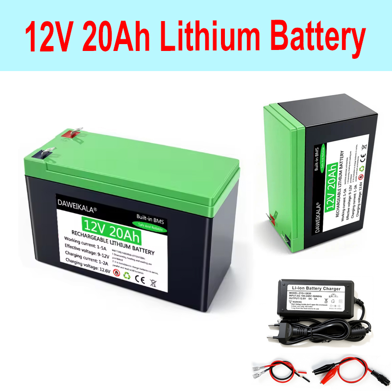 12V 20Ah 18650 リチウムイオン電池パックソーラーシステム電源用ディープサイクル充電式リチウム電池 CE 承認