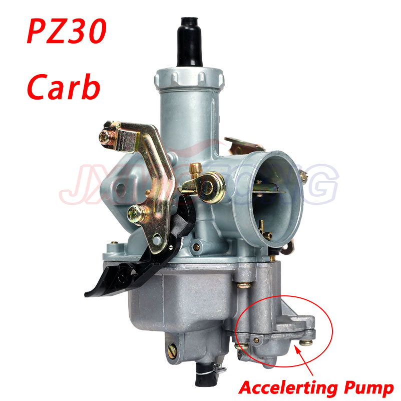 オートバイキャブレター PZ30 30 ミリメートルキャブレターパワージェット加速ポンプ 200cc 250cc モトクロスピットダートバイク ATV