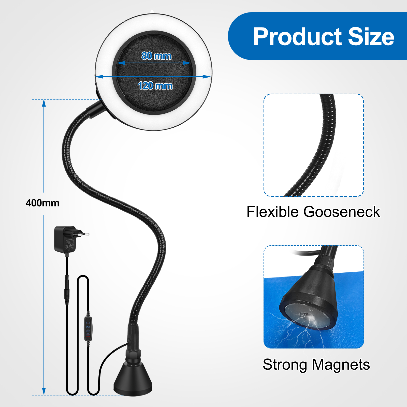 NEWACALOX 溶接ヒューム抽出器はんだ付けライト 3 ピース活性炭フィルター溶接ツールキット DIY 溶接ファン
