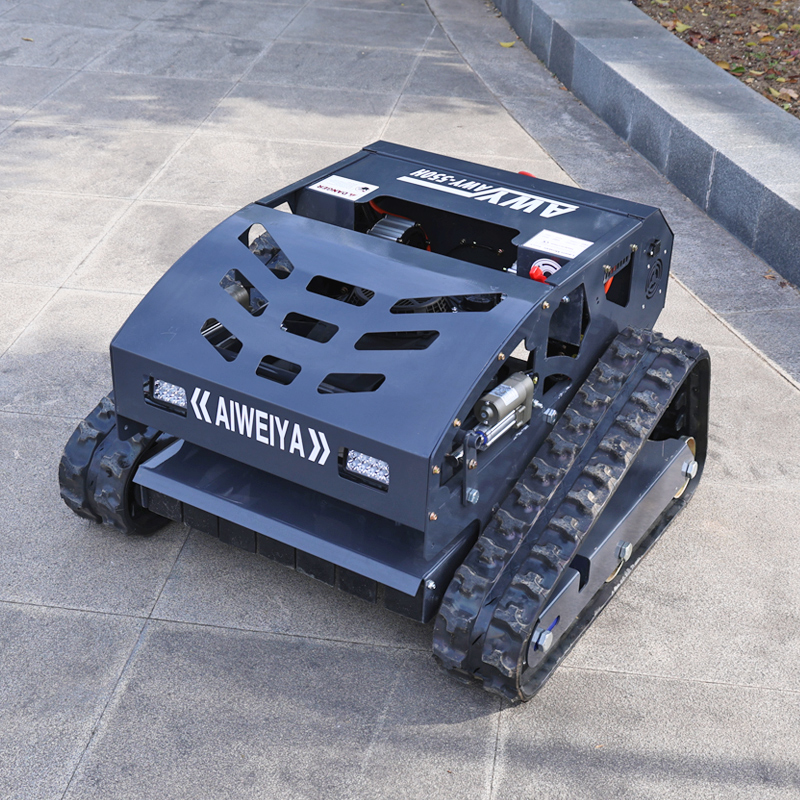 カスタマイズされた全地形インテリジェントロボットリモコン電動芝刈り機 4 ストローク産業果樹園マウンテン