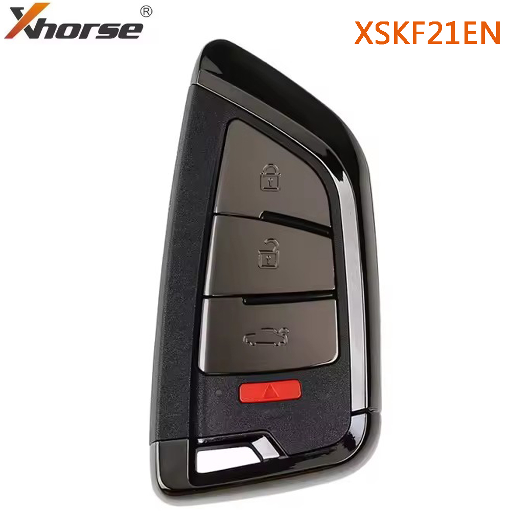 1 ピース Xhorse XSKF21EN スマートリモートキー Memoeial ナイフスタイル II 4 ボタン光沢のある黒色