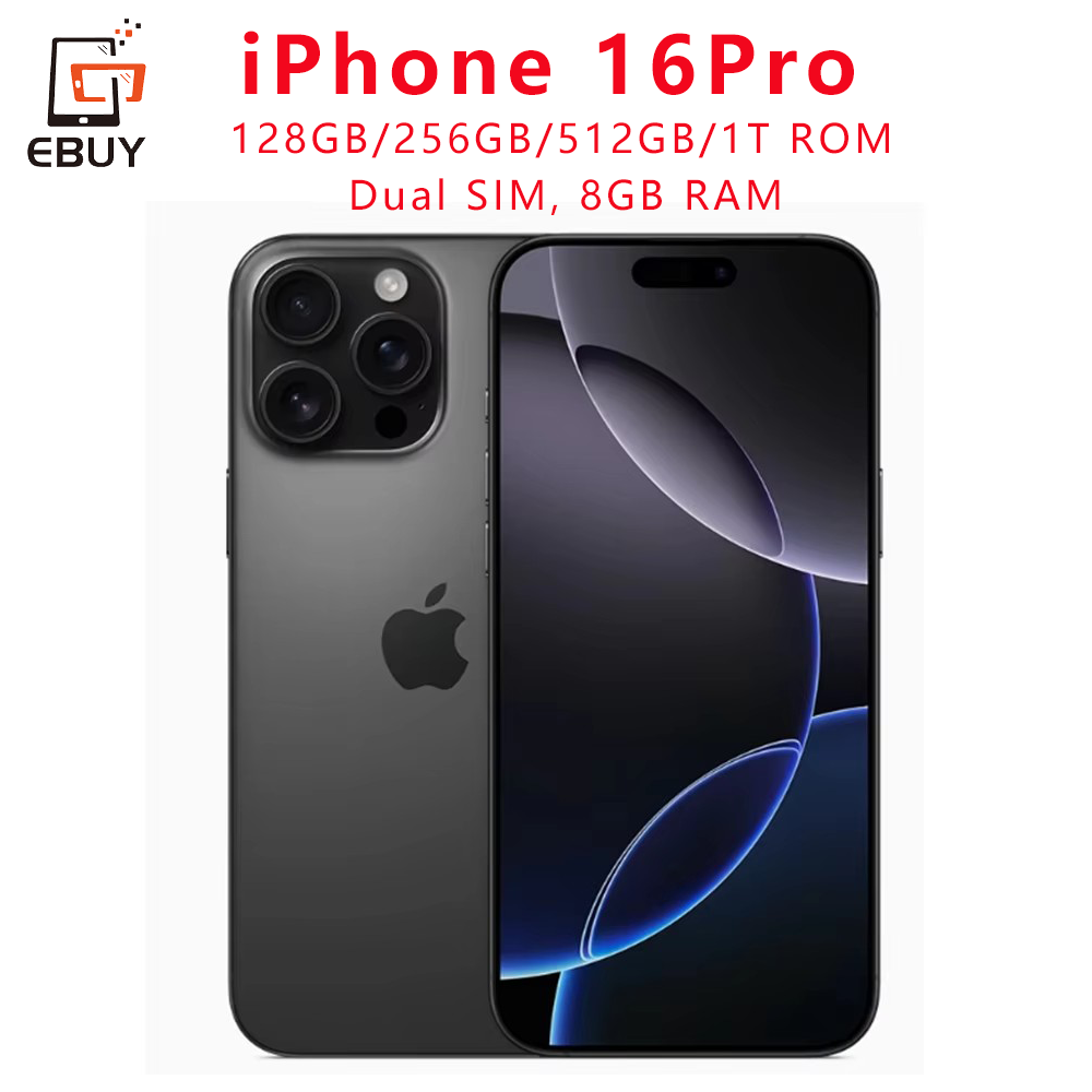 オリジナル iPhone 16 Pro スマートフォン 6.3 "デュアル SIM カード 5G 携帯電話網膜 XDR OLED フェイス ID A18Pro 128GB/256/512GB/1T ロック解除