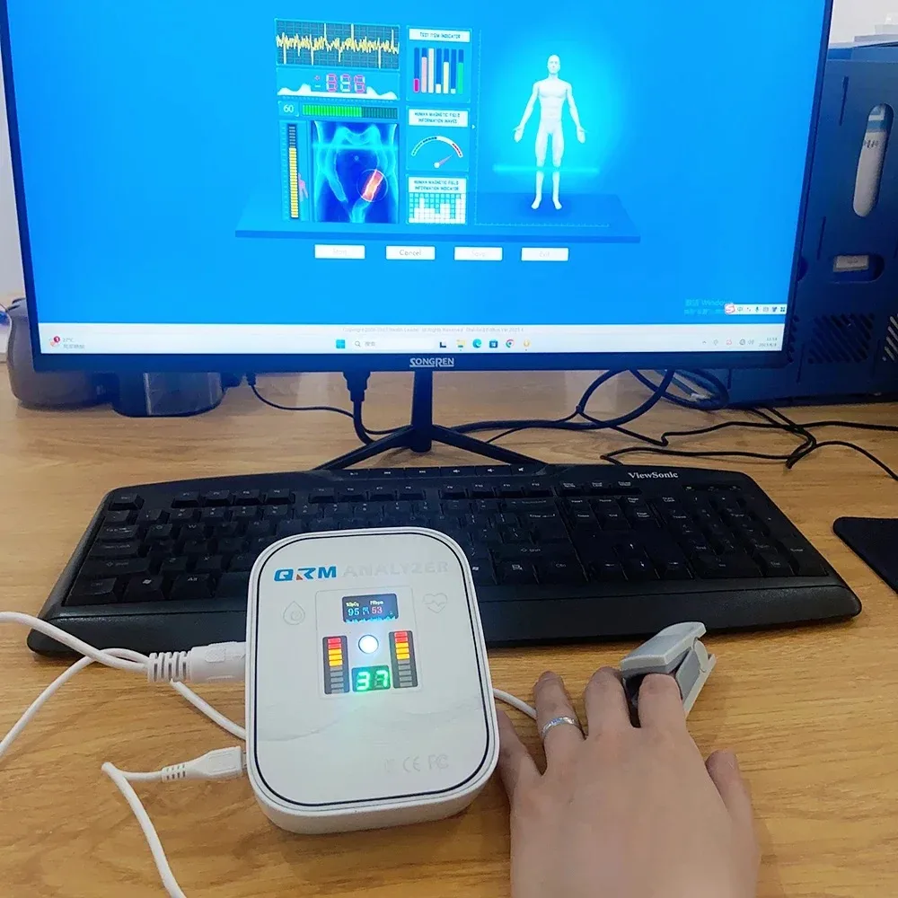 QA-36S 量子共鳴磁気アナライザーセットハンドタッチ量子ボディアナライザー 52 レポートサブ健康テスト新世代