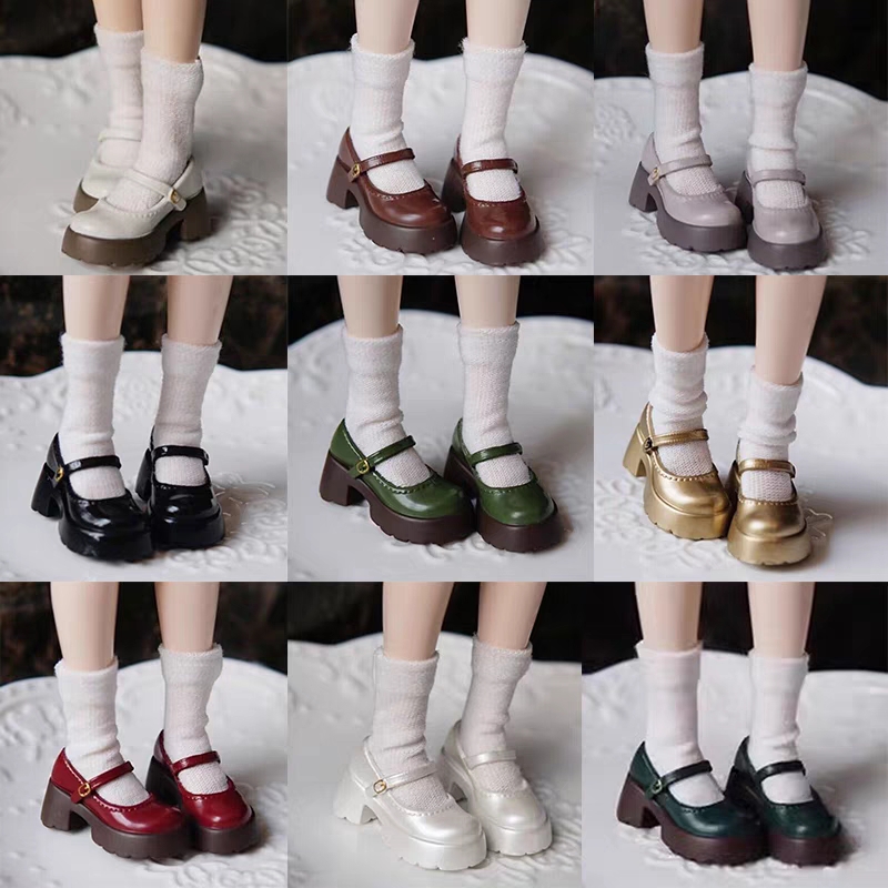 ブライスベビーシューズミニおもちゃアクセサリー OB22 靴アゾン人形の靴小さな布 UFDOLL ミニボディ OB24 手作り牛革靴 1/6