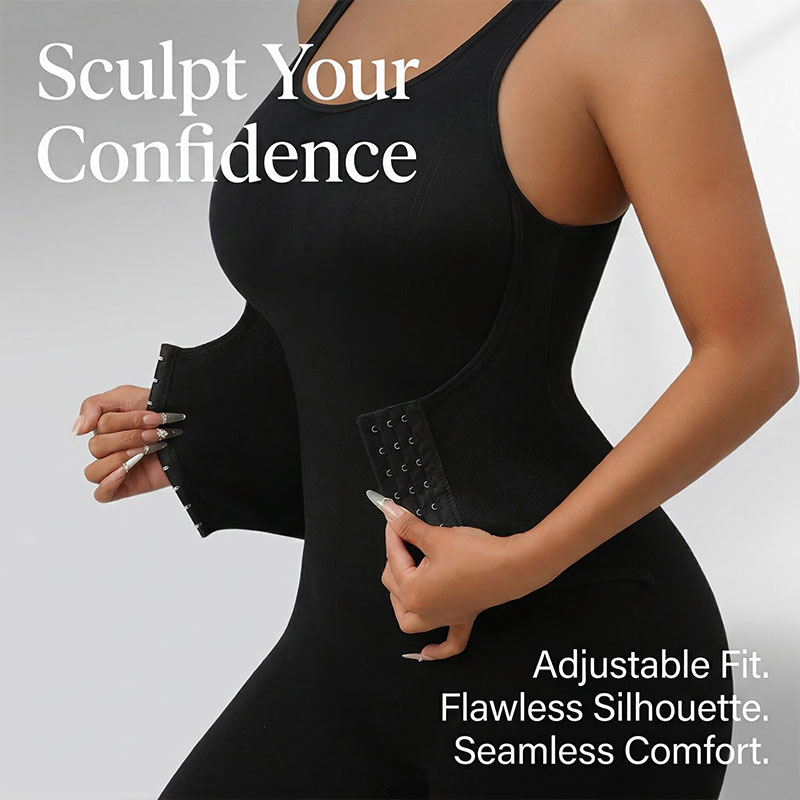FLARIXA 女性シームレスボディスーツフック付きプッシュアップコルセットウエストトレーナートリマー痩身シェイプウェアおなかコントロール下着