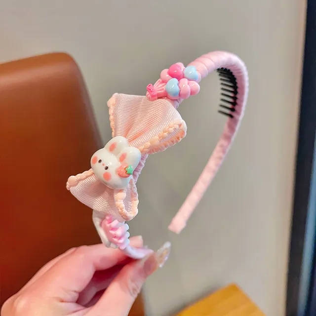 新しいスタイリッシュな高品質プリンセスキッズヘアアクセサリーかわいい花の弓カチューシャ漫画の女の子のヘアバンド
