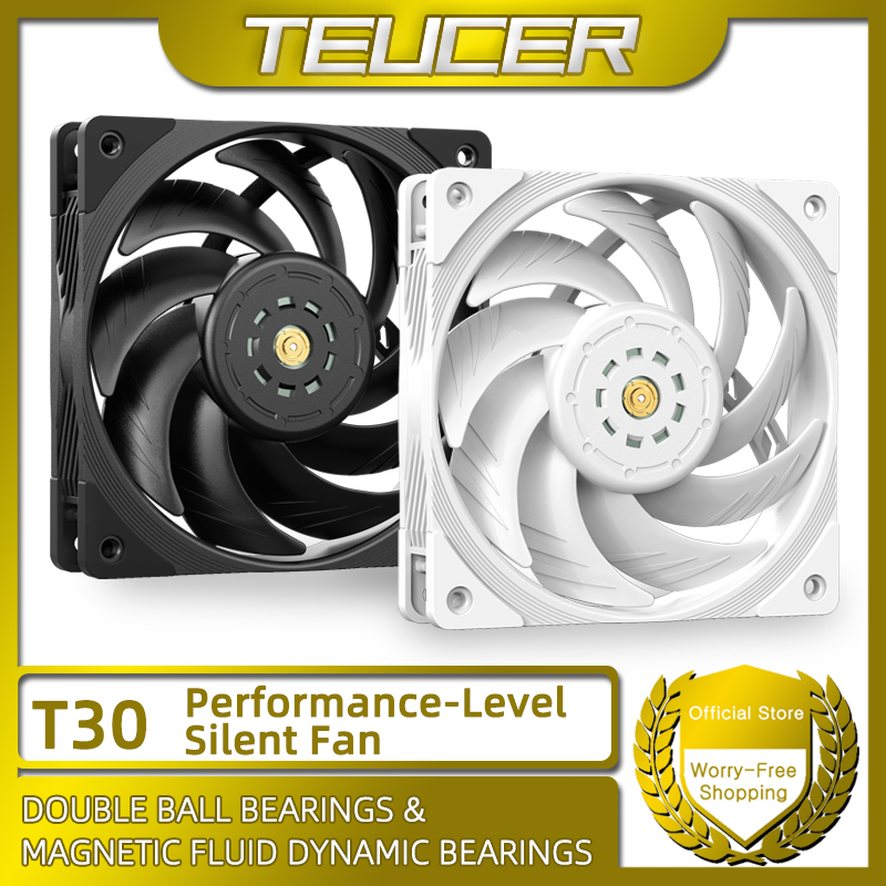 TEUCER T30 シリーズ PC 冷却ファン 高風圧性能バージョン ダイナミックバランス PWM ケース 水冷ラジエーター CPU ファン