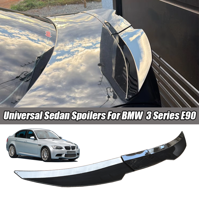 Bmw アクセサリー 3 シリーズ E90 E92 F30 G20 G28 2006 車のリアトランクダックテールスポイラー延長ウイングブーツリップ 3 個 ABS
