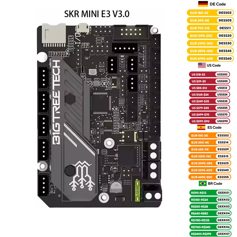 Bigtreetech クローナ MINI E3 V3.0 3D マザーボード MINI E3 V2 TMC2209 3D プリンタアクセサリー Ender 3 アップグレード BTT クローナ V1.4 ターボ