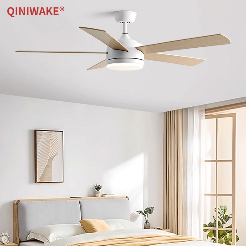 QINIWAKE 42/52 インチ天井ファン LED 照明 BLDC 空気サーキュレーターノイズレス電気家庭用ファン寝室リビングルーム