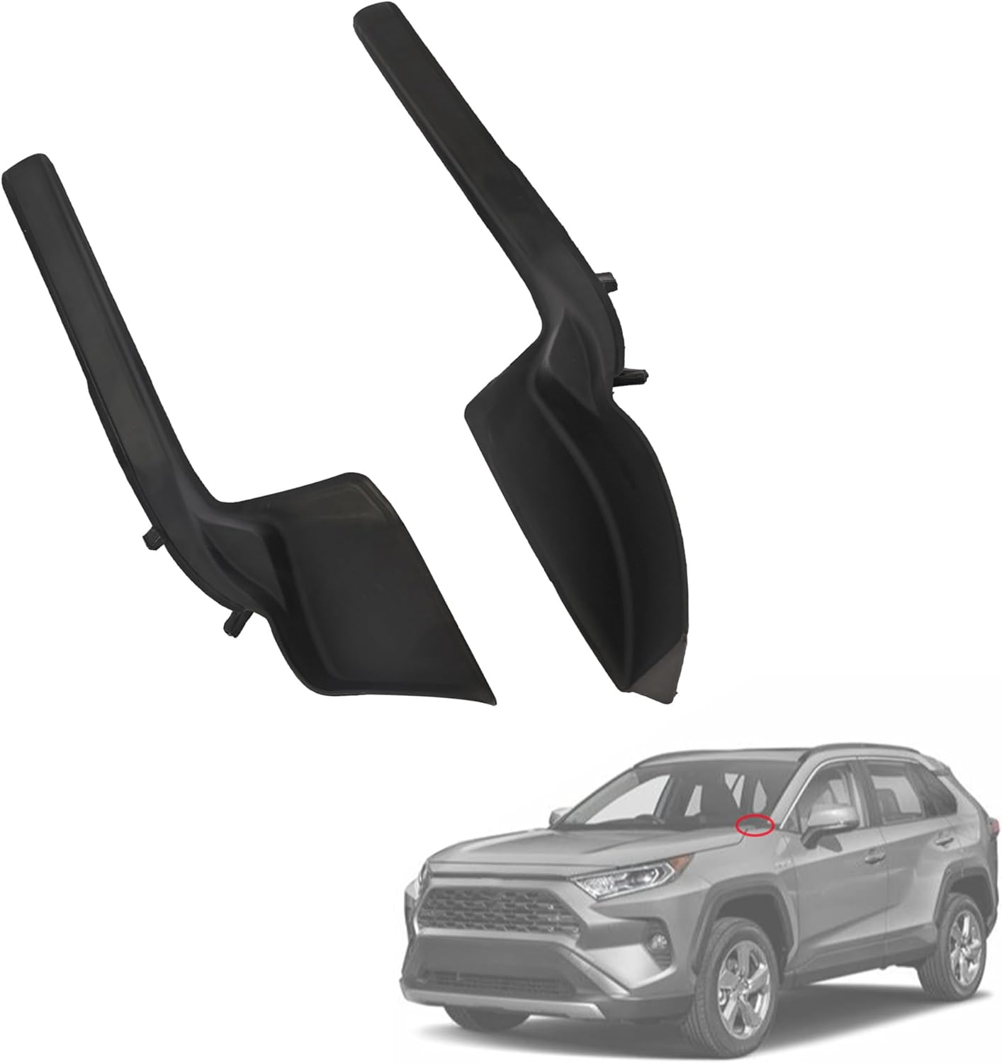 フロントガラス ワイパー カウル トリム パネル トヨタ RAV4 2019.11–2022 に対応、交換用 53866-0R070 53867-0R070 左